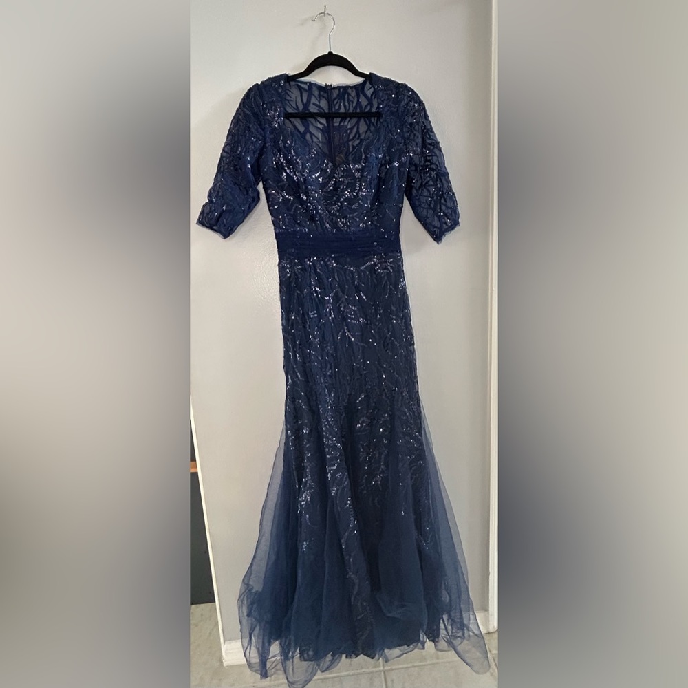NWT Navy Special Occasion Dress-Jade Couture size 2